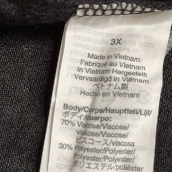 NWOT JCREW MERCANTILE Woman's 3X Plus sz Gray Sweater w/ Navy & White Dot Hem - Picture 4 of 10